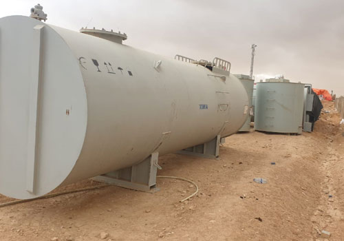 خزانات العزل تحت الأرض – شركة كهرباء العطارات لتوليد الطاقة الصخرية – الأردن